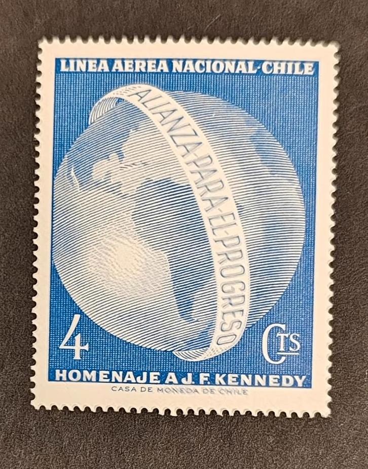 Chili 1301001 Herdenking John F. Kennedy, Postzegels en Munten, Postzegels | Amerika, Verzenden, Postfris, Zuid-Amerika