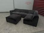 Modulaire Velours Hoekbank Antraciet/Zwart, Modulair Velours, Mijnsherenweg, Hoekbank, 300 cm of meer