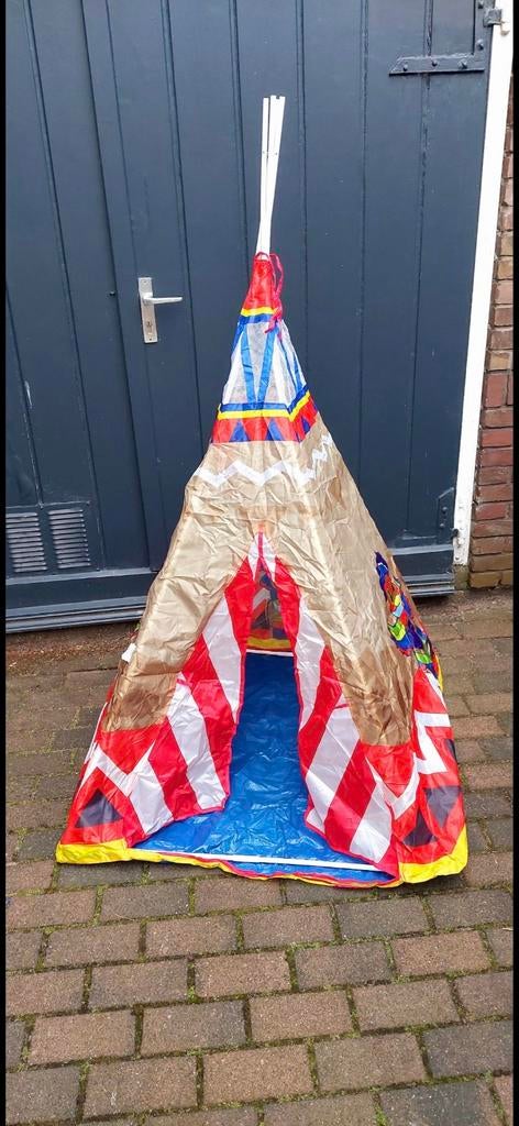 Kleurrijke tipi tent voor buiten, Ophalen of Verzenden, Gebruikt
