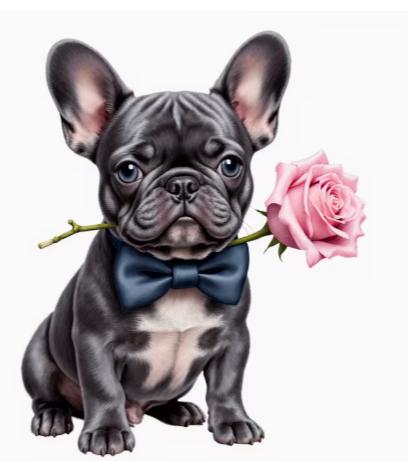 Franse bull dog auto ,koelkast kliko sticker 15-9cm, Verzenden