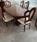 Te koop eettafel + 6 stoelen!!, Ophalen, Zo goed als nieuw