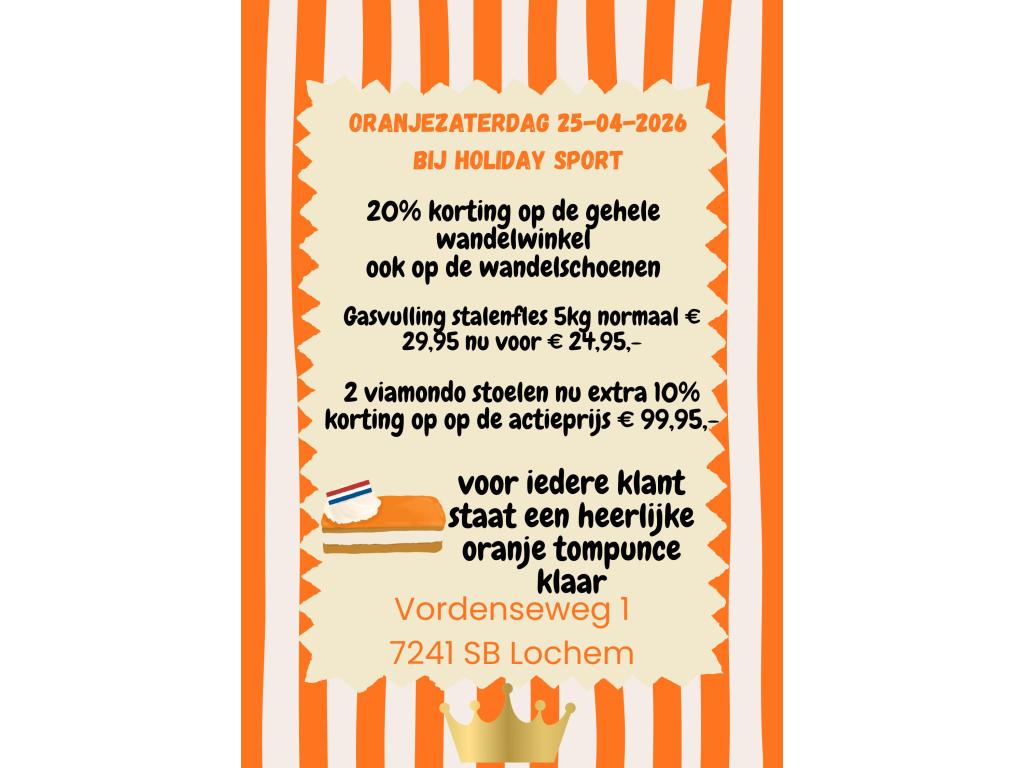 ORANJEZATERDAG BIJ HOLIDAY SPORT!!, Caravans en Kamperen, Overige typen, Bedrijf, Fendt, 5 tot 6 meter
