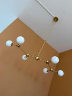 Westwing hanglamp aurelia messing met witte glazen bollen, Ophalen, Zo goed als nieuw, 50 tot 75 cm