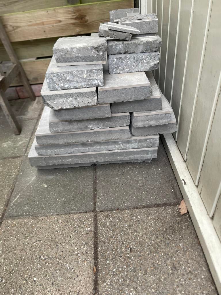 Resten keramiek beton tegels, Ophalen, Zo goed als nieuw, Beton, Terrastegels