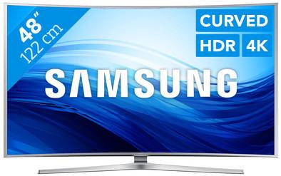 Samsung UE48JS9000 4K Curved Smart LED TV, LED, Ophalen of Verzenden, Zo goed als nieuw, Samsung