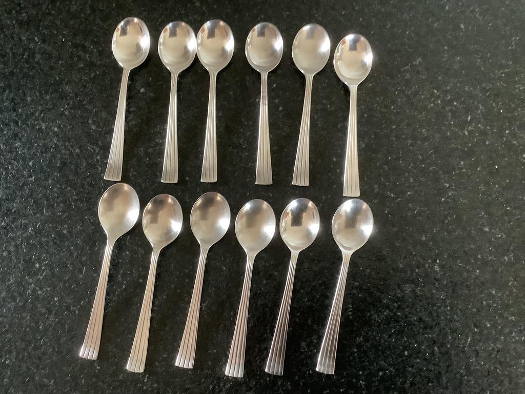 Lepeltjes 12 theelepeltjes DE Douwe Egberts Joure oud, Ophalen of Verzenden