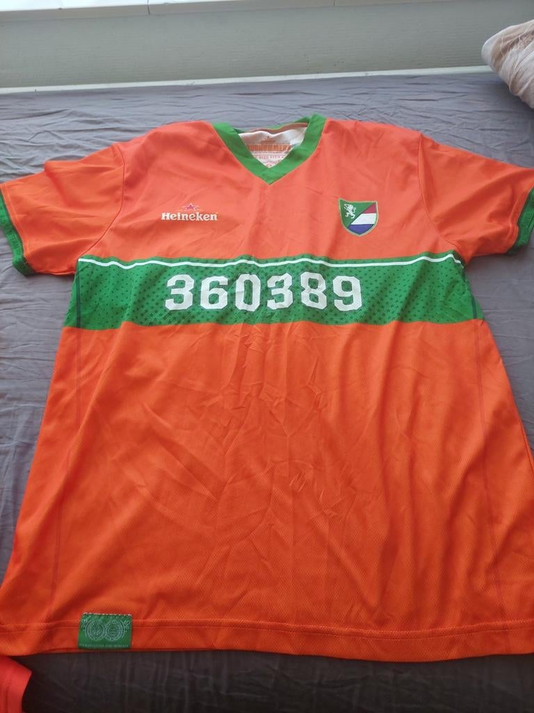 Oranje Heineken shirt met uniek nummer, Kleding | Heren, Ophalen of Verzenden