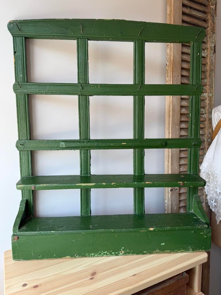 Oud borden/beker/kruidenrek, Antiek en Kunst, Ophalen