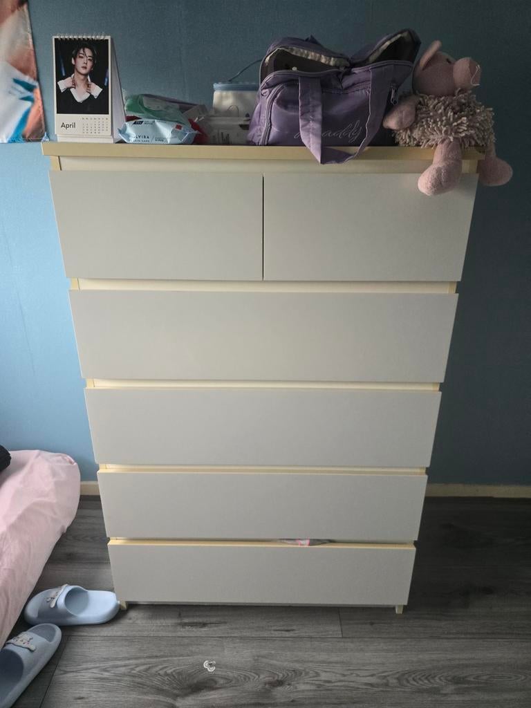 IKEA Kommode met 2 kleine en 4 grote laden, Huis en Inrichting, Kasten | Ladekasten, 5 laden of meer, Ophalen, Gebruikt
