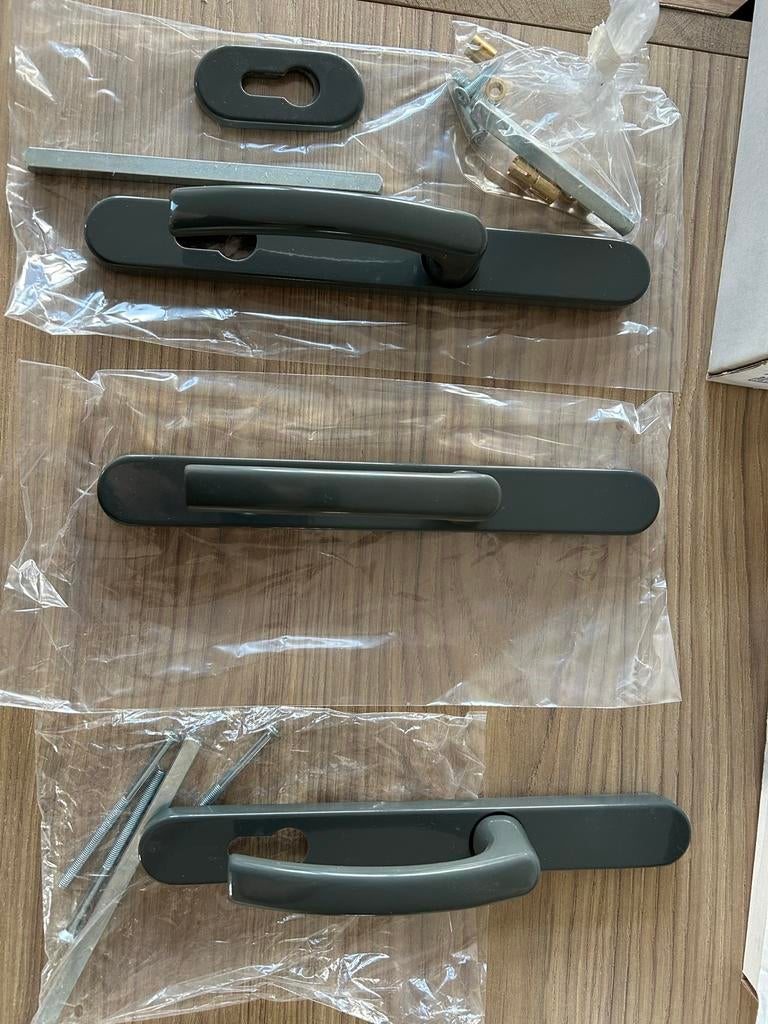 Fekto KTO Line 5334 deurklinken buitendeuren RAL 7043, Ophalen of Verzenden, Nieuw, Overige materialen, Klink of Kruk