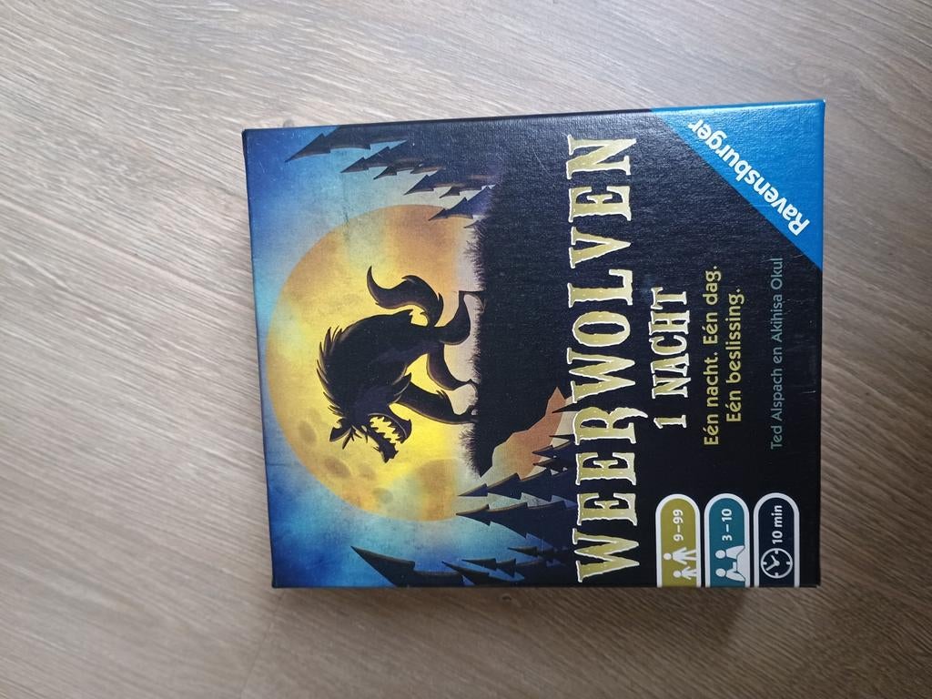 Weerwolven 1 Nacht bordspel, Hobby en Vrije tijd, Gezelschapsspellen | Bordspellen, Ophalen, Zo goed als nieuw