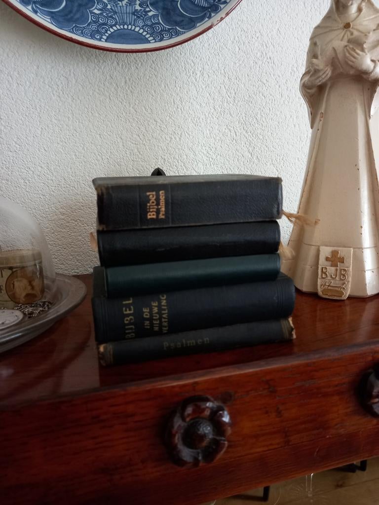 5 oude brocante boekjes bijbeltjes, Ophalen of Verzenden