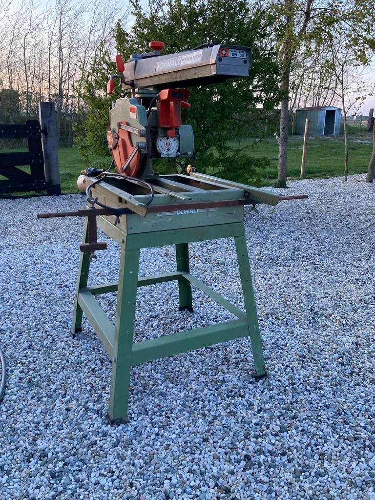 DeWalt DW 125 Power Shop Radiaalzaag, Ophalen, Gebruikt, 70 mm of meer, Overige typen