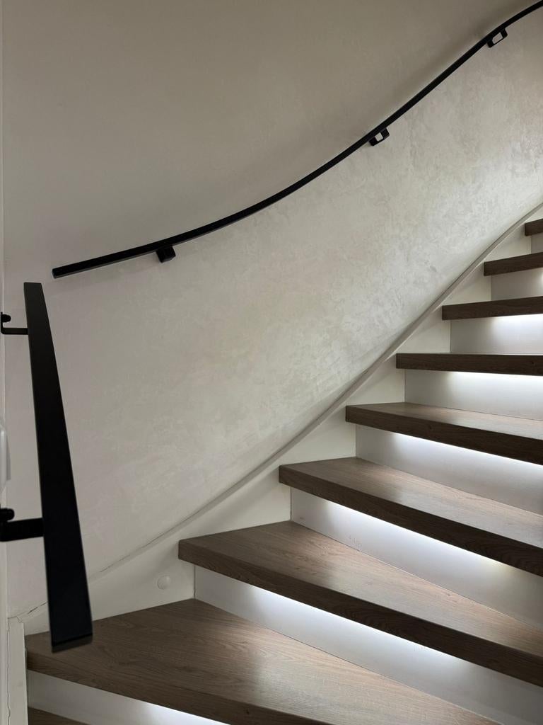 Stalen trapleuning, leuning, balustrade, trap hek, Ophalen