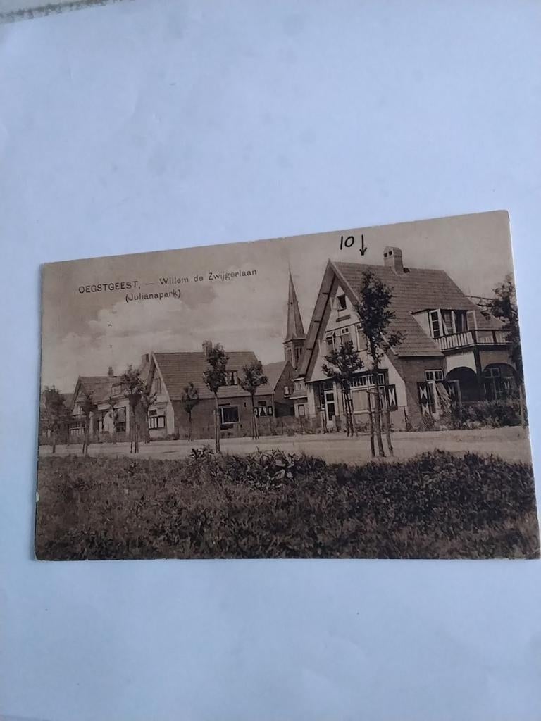 OEGSTGEEST. WILLEM DE ZWIJGERLAAN  JULIANAPARK, Ophalen of Verzenden, 1940 tot 1960, Zuid-Holland