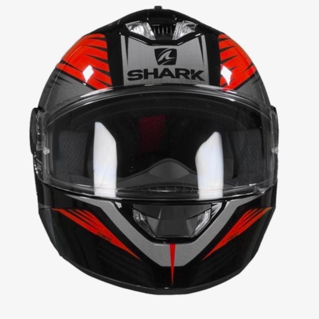 SHARK SKWAL 2.2 HALLDER Integraalhelm Zwart Rood Antraciet S, Motoren, Heren, Shark, Ophalen of Verzenden, Integraalhelm