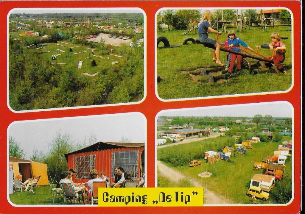 Schoonoord camping de tip gelopen ansichtkaart ( a714 ), Ophalen of Verzenden, 1980 tot heden, Gelopen