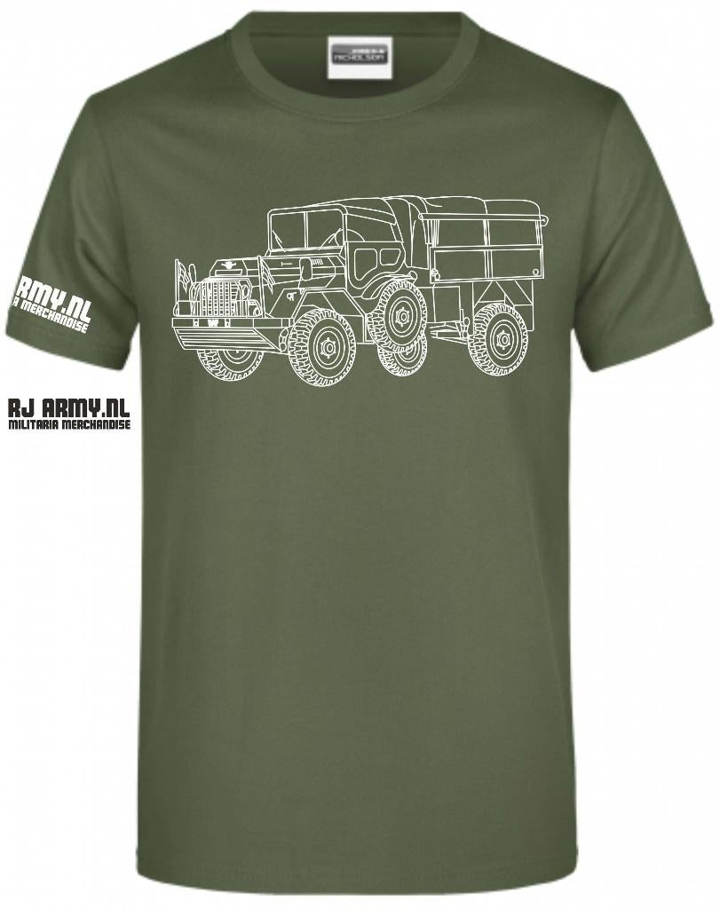 DAF YA 126 open huif tshirt, Verzamelen, Militaria | Algemeen, Landmacht, Kleding of Schoenen, Nederland, Ophalen of Verzenden