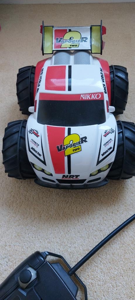 Nikko Vaporizr 2 RC Amfibie Auto - Wit/Rood, Elektro, Gebruikt, Auto offroad, Ophalen of Verzenden