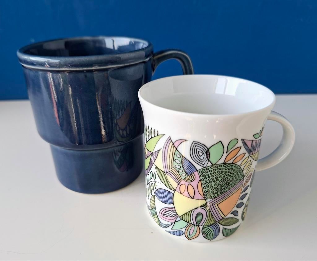 Vintage kopje en mok/Rosenthal Korso & Japan, Huis en Inrichting, Keuken | Servies, Gebruikt, Kop(pen) en/of Schotel(s), Overige stijlen