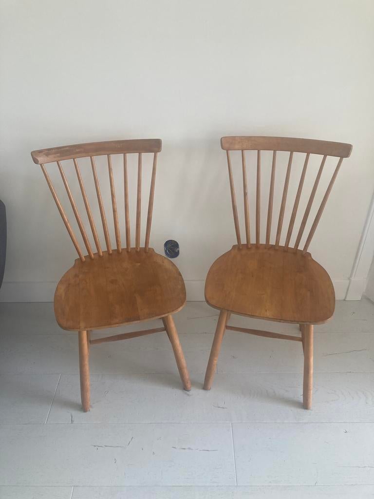 Spijlenstoel, 2 stuks, Ophalen, Gebruikt