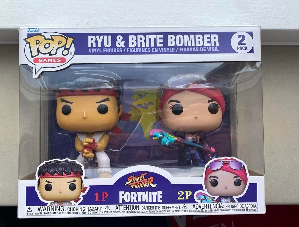 Funko pop Ryu & Brite bomber, Verzamelen, Ophalen of Verzenden, Zo goed als nieuw