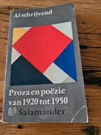 Te koop "Proza en Poëzie van 1920 tot 1950"., Ophalen of Verzenden, Gelezen, Salamander