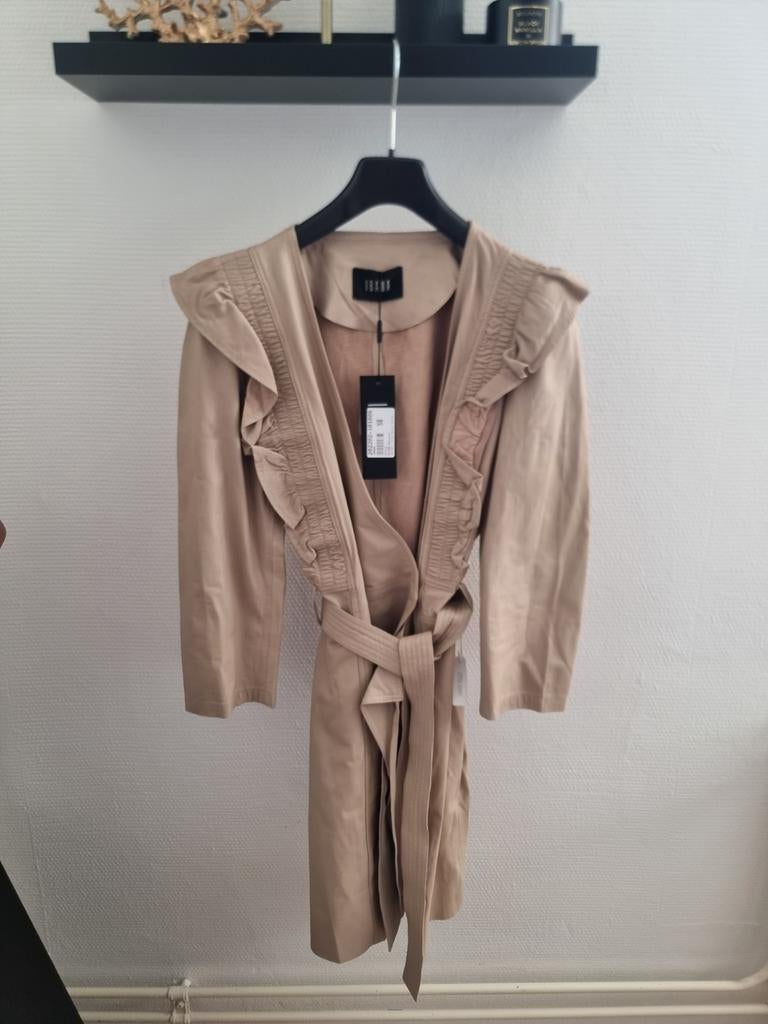 Ibana Didi oyster white echt leren jurk, Kleding | Dames, Jurken, Maat 38/40 (M), Overige kleuren, Nieuw, Ophalen of Verzenden