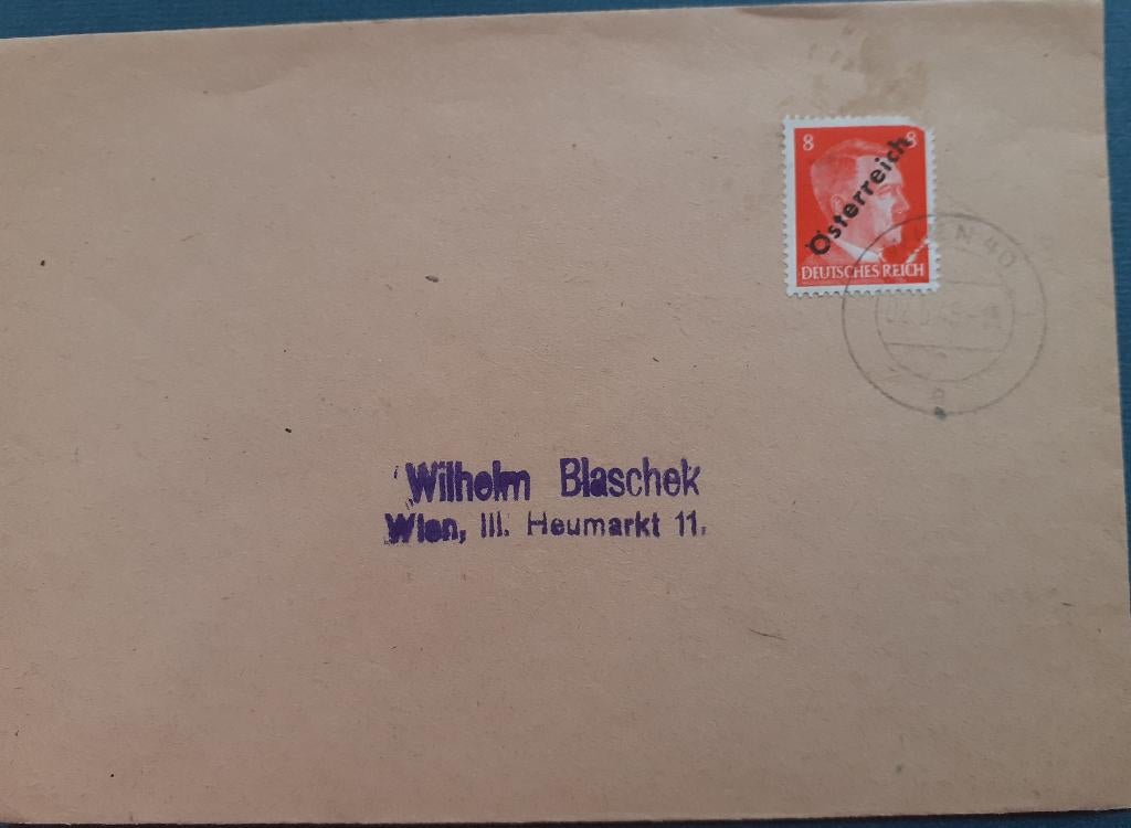 Deutsches Reich Oostenrijk Envelop 1945, Postzegels en Munten, Ophalen of Verzenden, Envelop