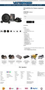 DLS 610RCS6.2I 6.5"/165mm composet / Speakers HQ, Auto diversen, Info@optimount.nl, Nieuw, Ophalen of Verzenden, Anholtseweg 48A 7091 HB DINXPERLO