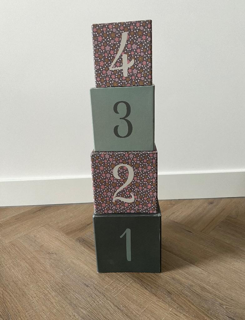 Heel goed 4x Sostrene Grene stapel toren kubbus roze groen, Ophalen of Verzenden, Zo goed als nieuw, Overige typen