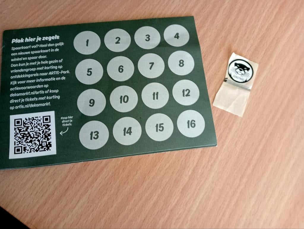 Artis zegel van de Dekamarkt, Dekamarkt, Ophalen