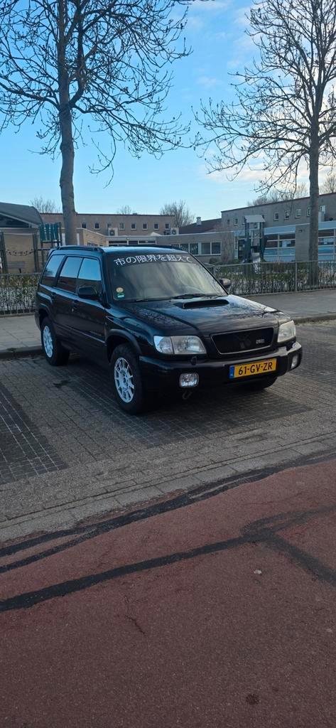 Subaru Forester 2.0 Turbo 2001 Zwart, Auto's, Subaru, Particulier, Forester, 4x4, ABS, Airbags, Airconditioning, Android Auto