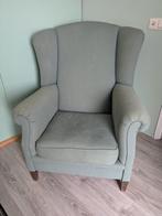 Vintage oorfauteuil uit Frankrijk, Huis en Inrichting, Fauteuils, Ophalen, Gebruikt, 75 tot 100 cm, Stof