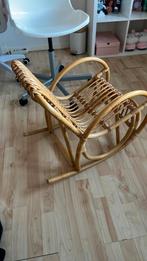 Vintage rotan kinderschommelstoel, Ophalen, Gebruikt