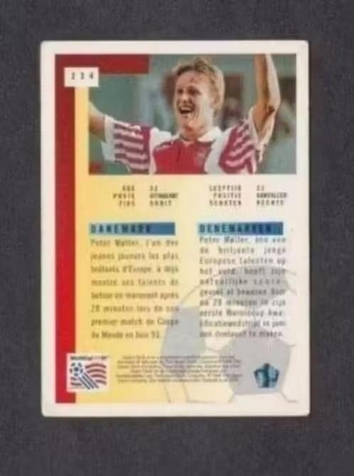World Cup 1994 USA Peter Muller Danemark Denemarken (234)., Ophalen of Verzenden, Zo goed als nieuw