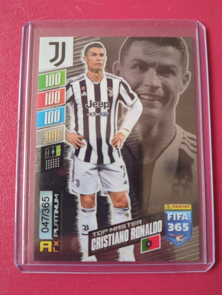EXTREEM ZELDZAAM: Cristiano Ronaldo Platinum Top Master 047/, Hobby en Vrije tijd, Stickers en Plaatjes, Ophalen of Verzenden