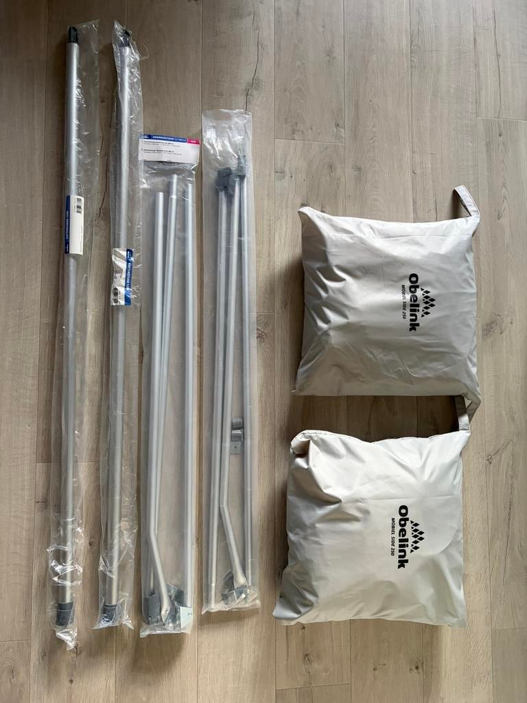 Luifel zijwanden links & rechts: zeer compleet set, Ophalen, Zo goed als nieuw