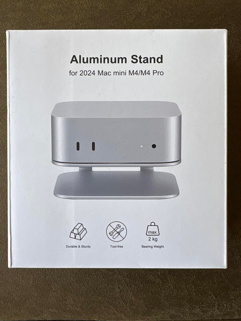 Aluminium standaard voor Mac mini M4/M4 Pro (2024), Ophalen of Verzenden, Zo goed als nieuw