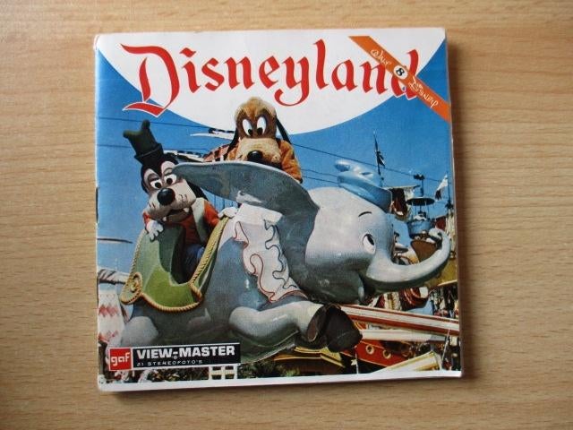 Disneyland view-master setje  GAF  met 3 schijfjes  met Domb, Verzamelen, Ophalen of Verzenden, Overige figuren, Gebruikt, Beeldje of Figuurtje