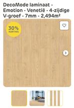 Twee pakken laminaat DecoMode Emotion Venetië, Ophalen, Beige, Nieuw, Minder dan 10 m²
