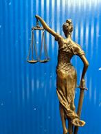 Bronzen beeld Vrouwe Justitia met weegschaal en zwaard, Ophalen of Verzenden