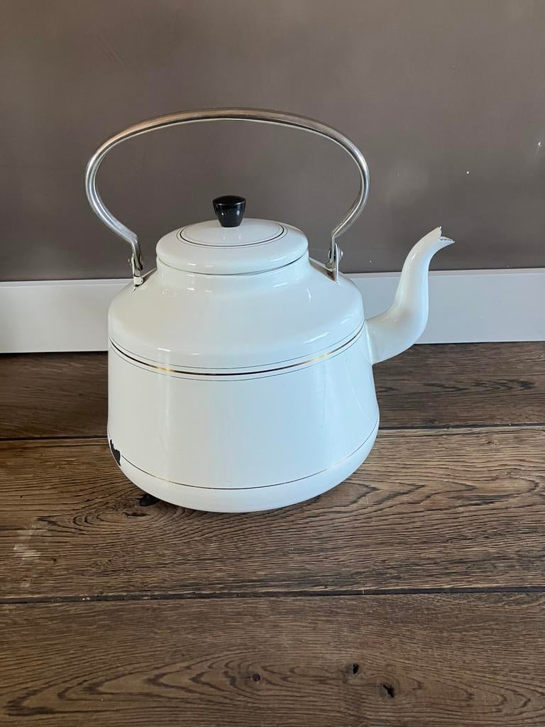 Prachtige emaille chocolade ketel!, Ophalen of Verzenden