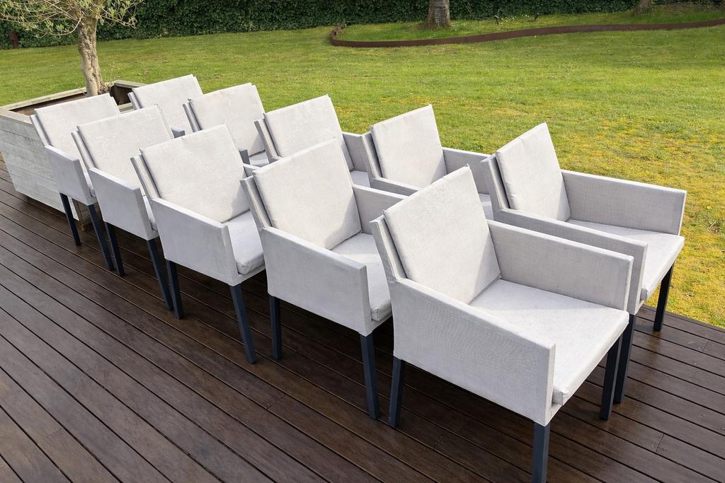 10 Manifesto tuinstoelen, Ophalen, Gebruikt, Textileen