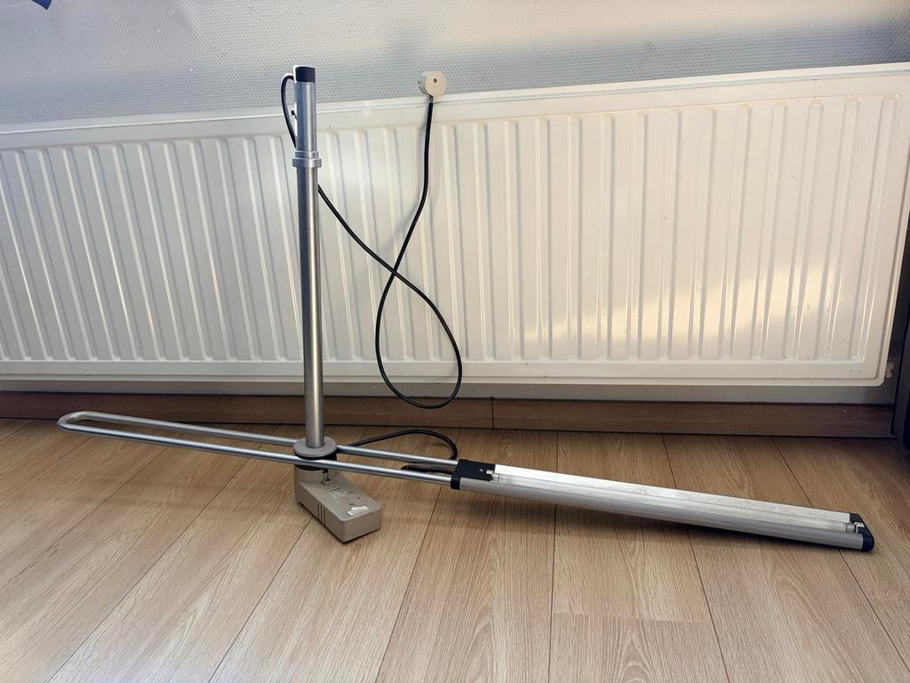 Gispen 8452 bureaulamp industrieel design, Ophalen, Gebruikt, Metaal, Minder dan 50 cm