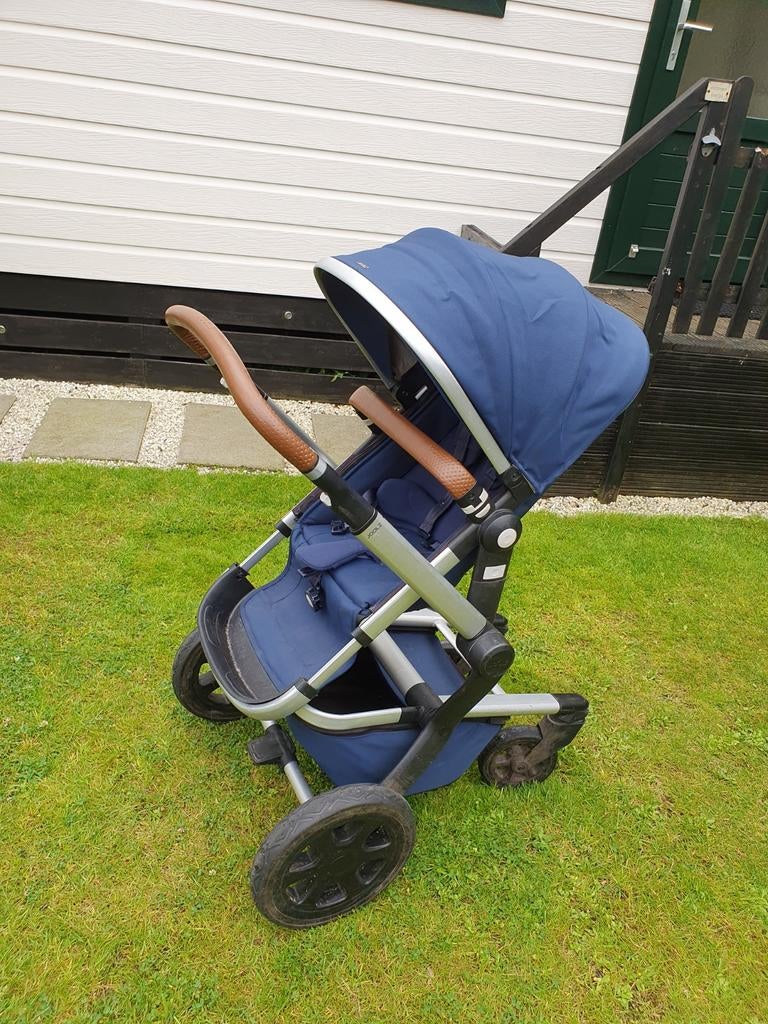 Joolz day3 blauw, Gebruikt, Verstelbare duwstang, Combiwagen, Ophalen