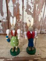 Vintage houten Paashaasjes  Ertsgebergte, Ophalen of Verzenden, Gebruikt