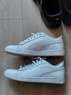 Bijna nieuwe witte leren sneakers Puma maat 41, Ophalen of Verzenden, Zo goed als nieuw, Wit, Sneakers of Gympen