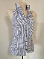 Bijzondere gestreepte blouse van Save the Queen, maat M, Maat 38/40 (M), Blauw, Nieuw, Save the Queen