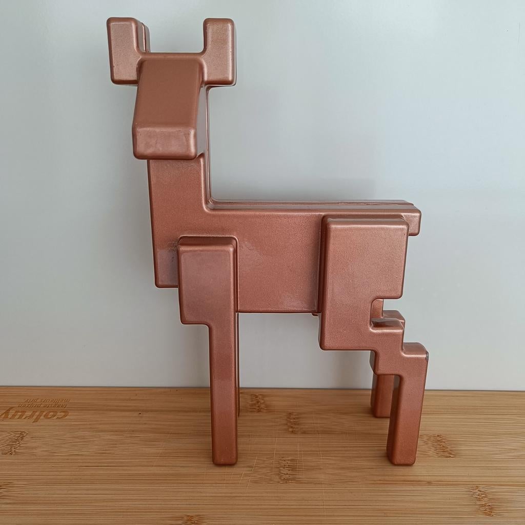 Retro Pixel hertje beeldje Ikea., Ophalen of Verzenden